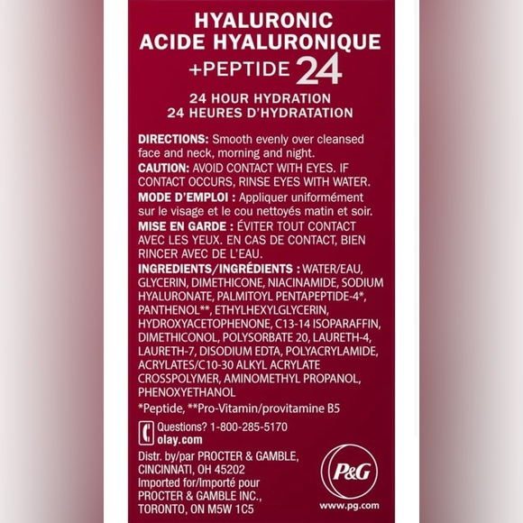 Olay Regenerist Hyaluronic + Peptide 24 Gel Face Moisturizer 0.5 oz NEW - Picture 3 of 6